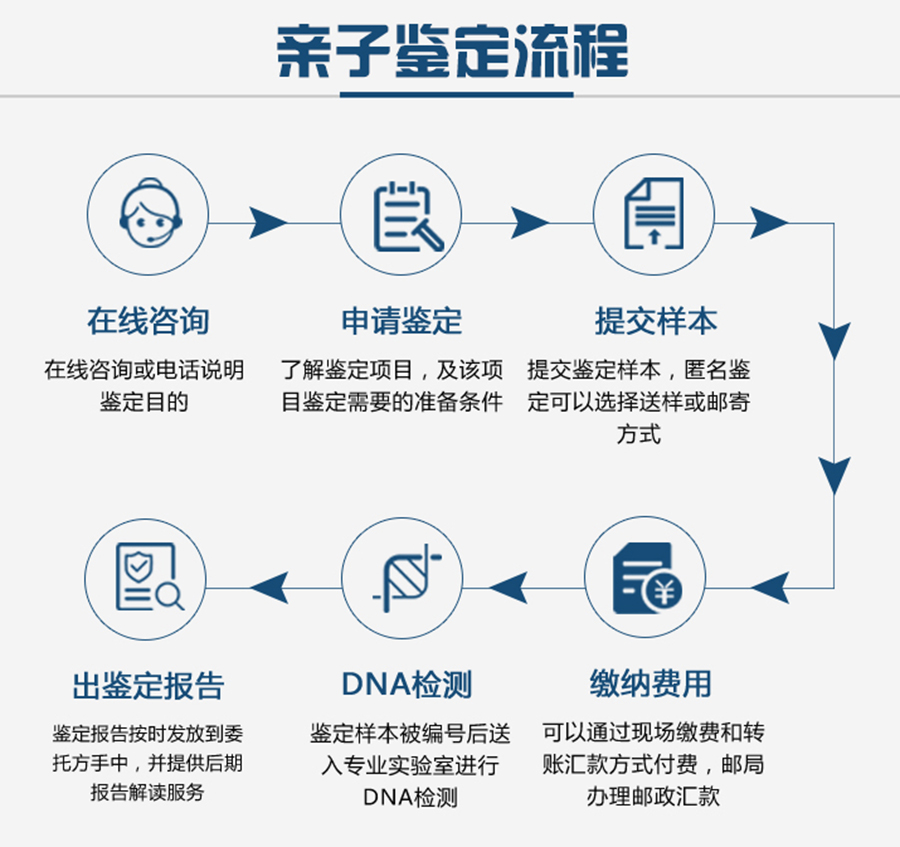 廣州親子鑒定流程圖